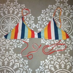 Zaful Striped Bikini Top